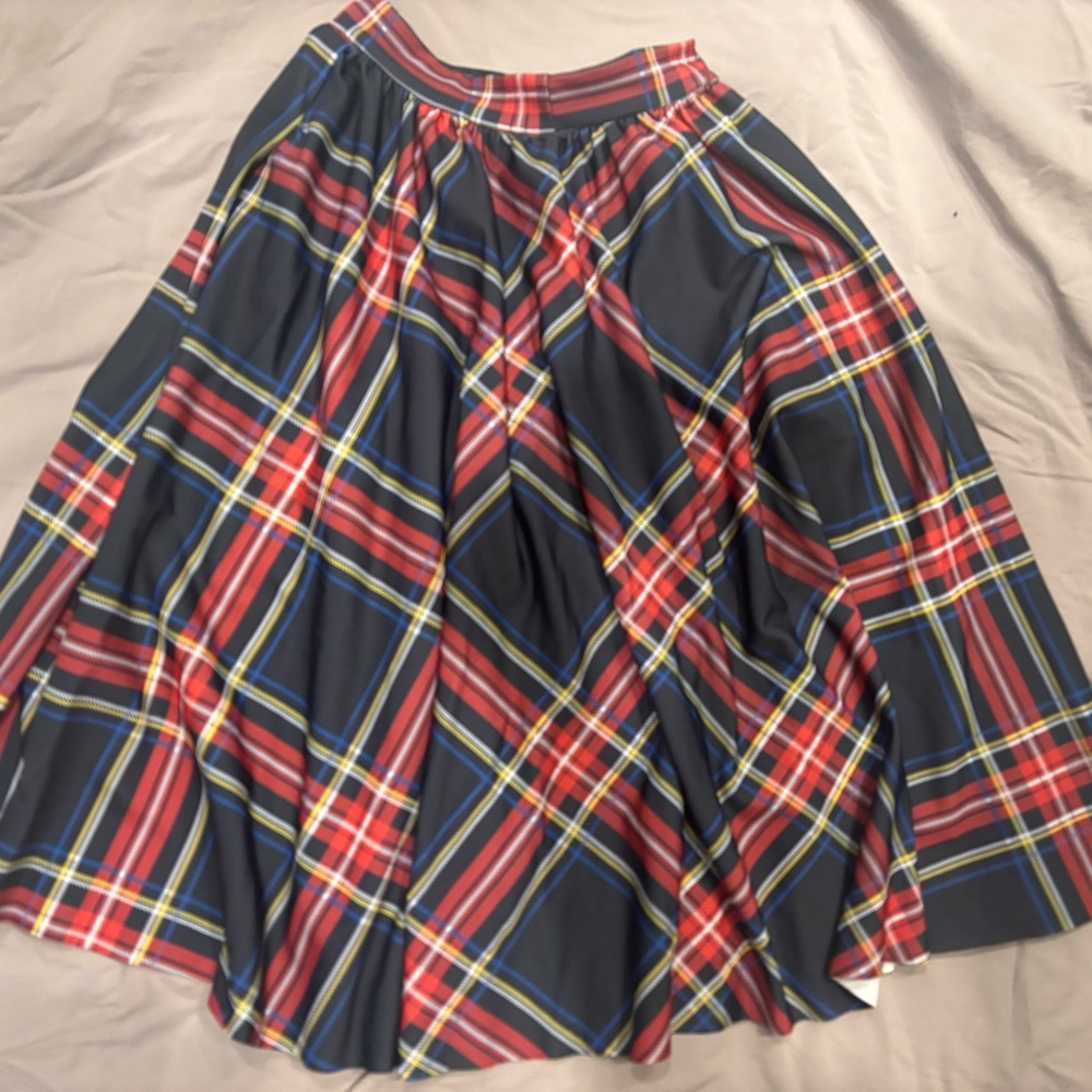 Blackmilk Tartan Old School Pocket MIDI Skirt - Picture 2 of 4